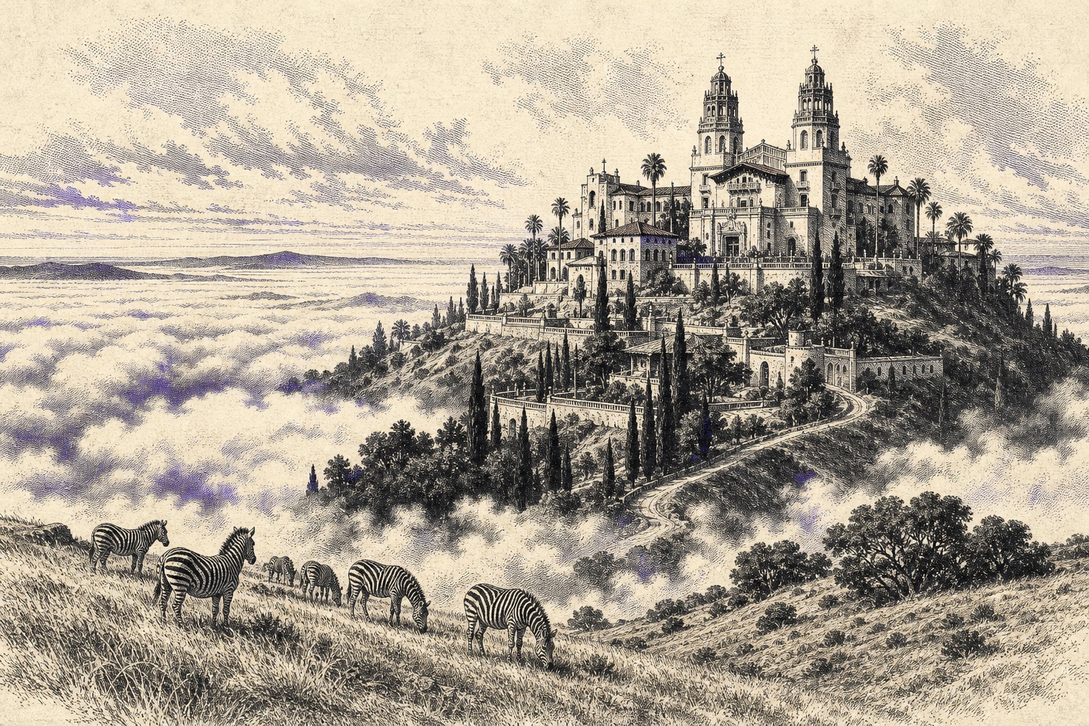 THE HEARST FILE — a pocket encyclopedia opens